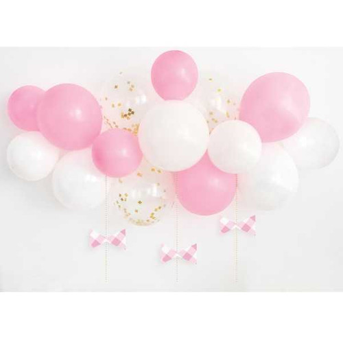 Pink & White Arch Kit | Pink White Balloon Arch Kit | Pink White Event Arch