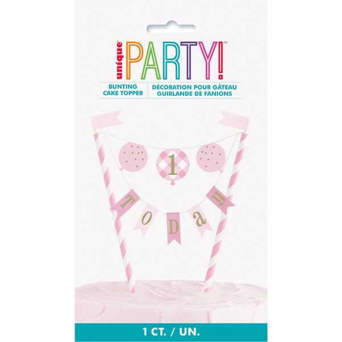 Pink 1st Cake Topper