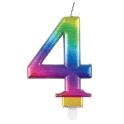 Rainbow 4 Candle