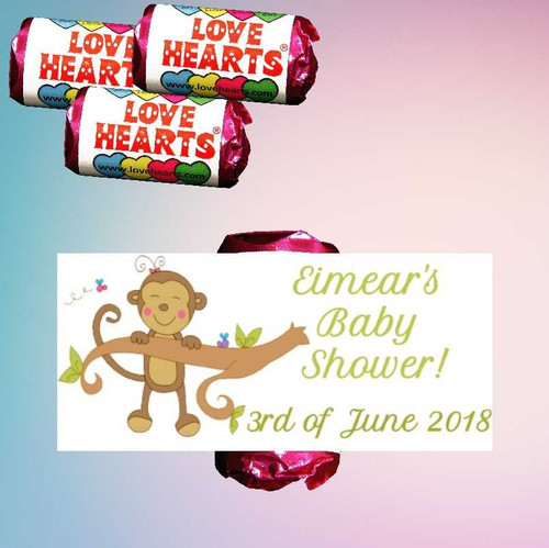 Personalised Baby Shower Lovehearts (9 Pack)