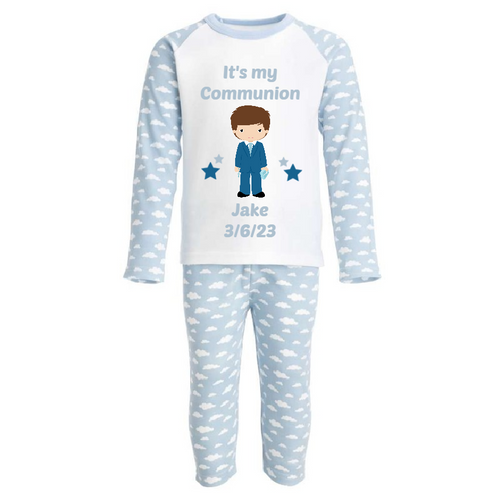 Personalised Communion Boy Pyjamas