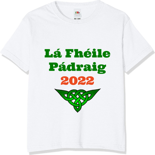 Personalised Kids La Fheile Padraig T-Shirt
