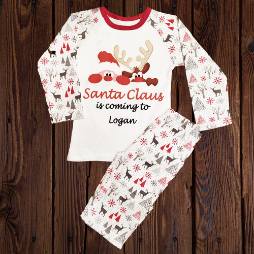 Personalised Reindeer Pyjamas