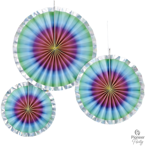 Rainbow Fan Decoration | Rainbow Party Supplies