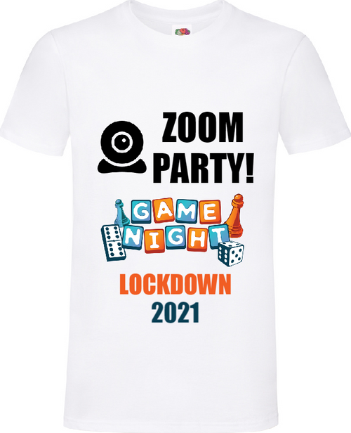 Personalised Zoom Party Games Night T-Shirt