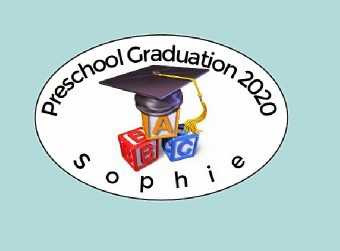 Personalised Preschool Grad Labels (8 Pack)