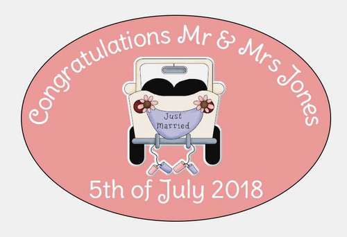 Personalised Wedding Label (8 Pack)