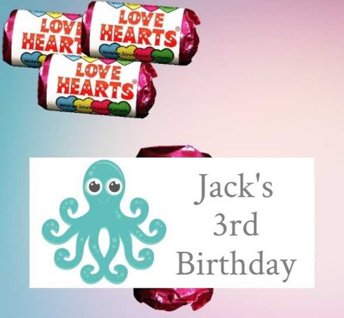 Personalised Under The Sea Lovehearts (9 Pack)