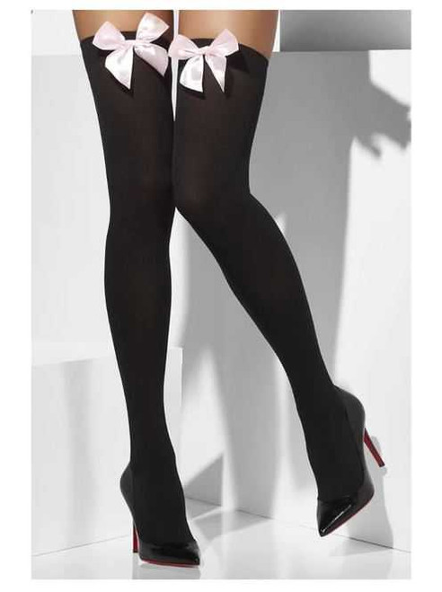 Black Stockings And Bow