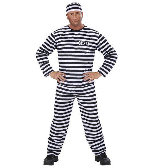Convict Man Costume | Men's convict Costume | Prisoner Costume