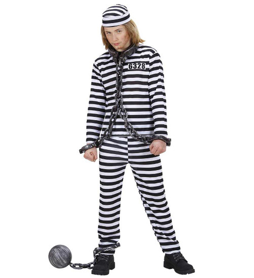 Boys Convict Costume | Kids Fancy Dress | Boys Halloween Costumes