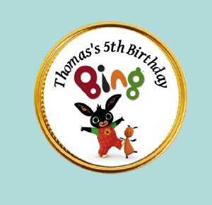 Personalised Bing Chocolate Coins (15 Pack)