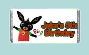 Personalised Bing Chocolate Bars (7 Pack)