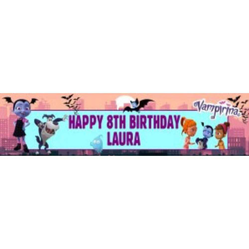 Personalised Vampirina Banner | Vampirina Party Supplies | Personalised Kids Birthday Banners