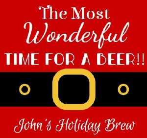 Personalised Holiday Brew Bottle Labels (6 Pack)