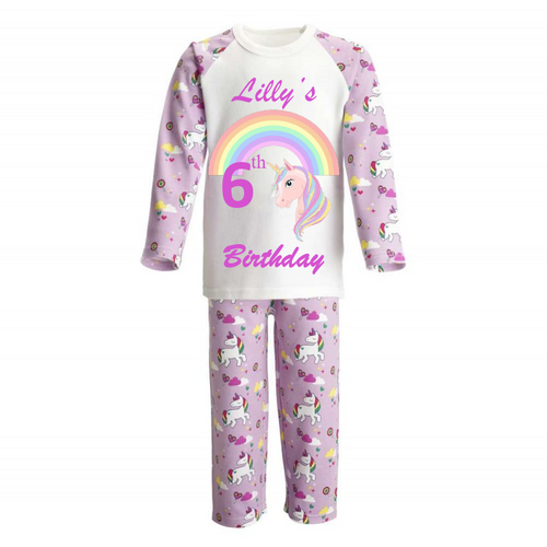 Personalised Unicorn Pyjamas