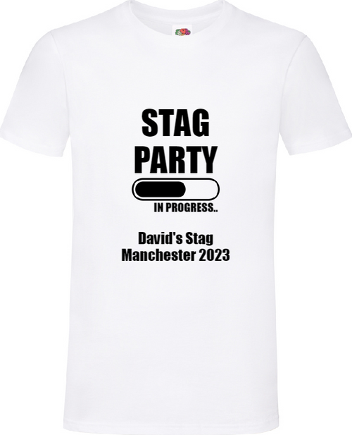 Personalised Stags On Tour T-Shirt | Stag Party T-Shirts | Stag Night T-Shirts