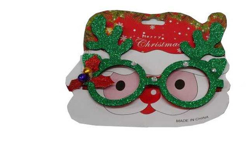 Assorted Green Christmas Glasses