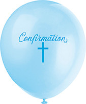 Blue Cross Confirmation Balloons