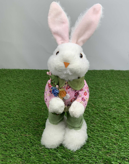 Bunny with Flowers Decoration