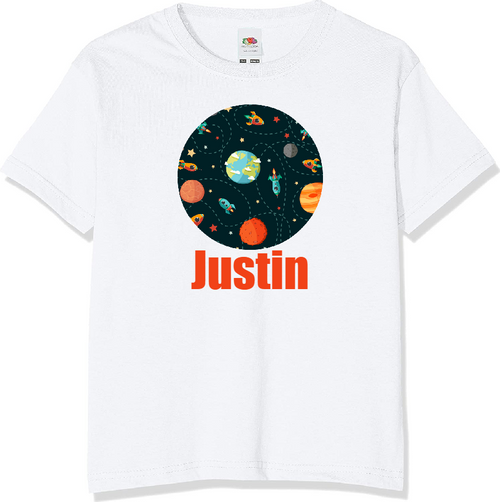 Personalised Space T-shirt