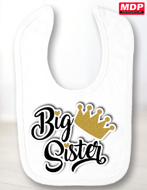 Big Sister Baby Bib