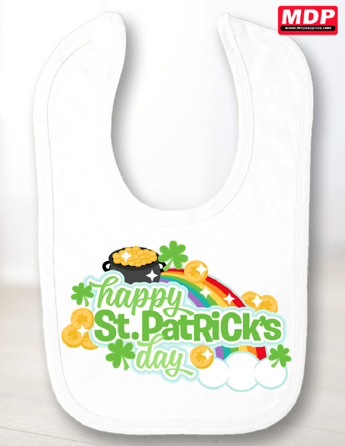 Happy St. Patrick's Day Baby Bib