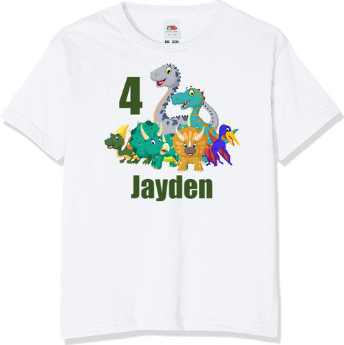 Personalised Dinosaur T-shirt
