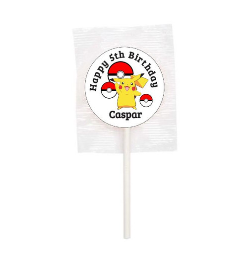 15Pk Pokemon Pikachu Lollipops