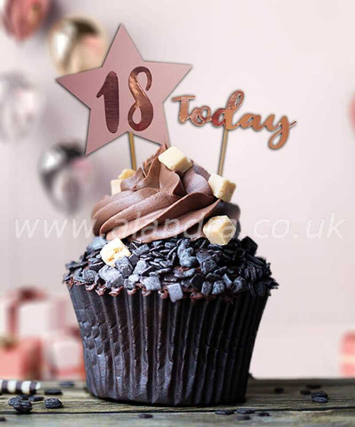 Rose Gold Personalised Cake Topper
