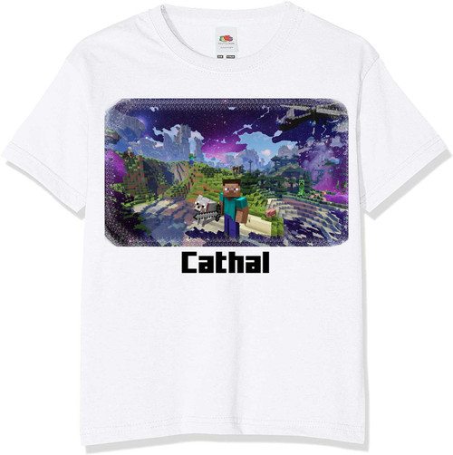 Personalised Minecraft Steve T-Shirt