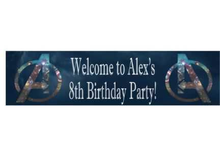 Personalised Avengers Banner