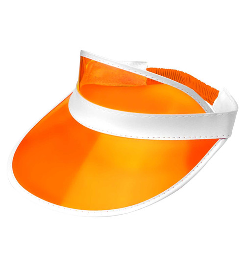 Orange Sun Visor Hat