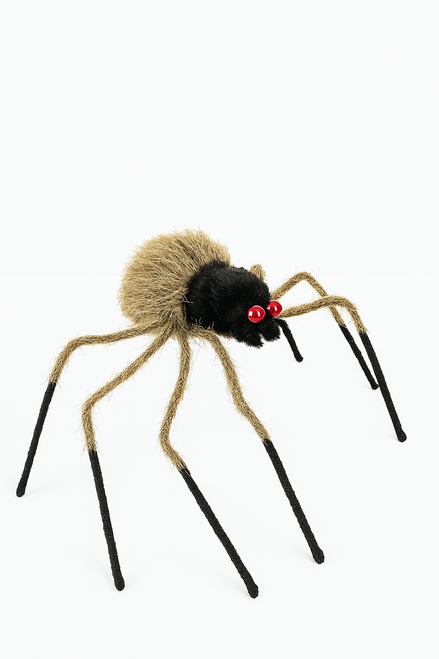 Brown Hairy Spider Decoration