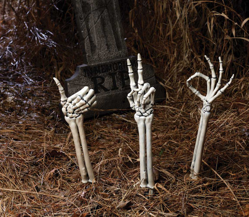 3 Piece Grave Skeleton Greeting Decoration