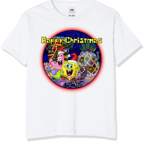 Spongebob Christmas Kids T-Shirt