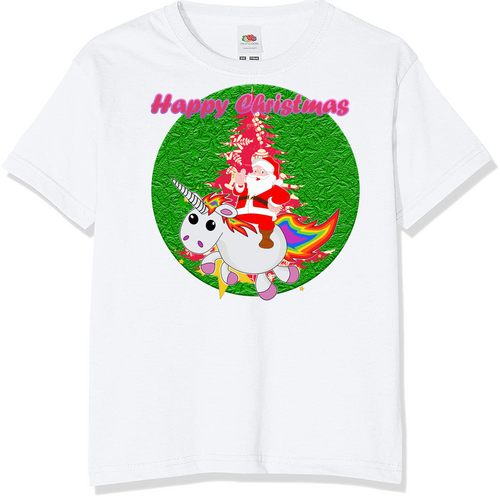 Unicorn Christmas Kids T-Shirt