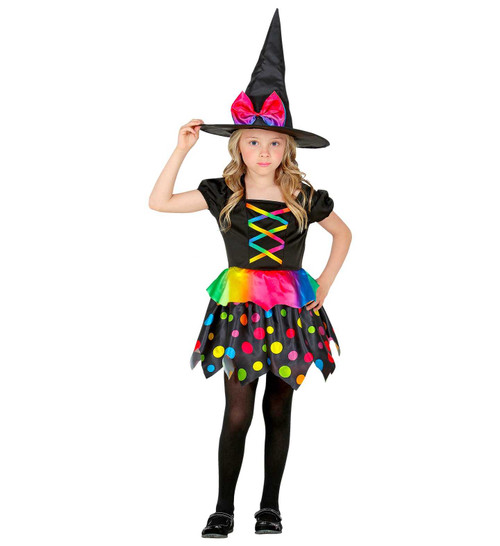 Kids Colourful Witch Costume