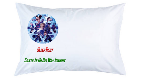 Personalised Avengers Christmas  Pillow Case