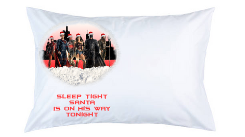 Justice League Christmas Pillow Case