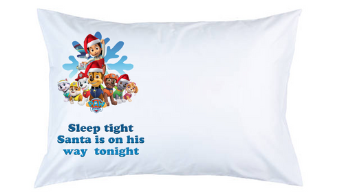 Paw Patrol Christmas Pillow Case
