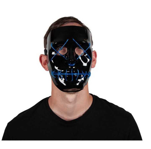Neon El Blue Light Up Mask