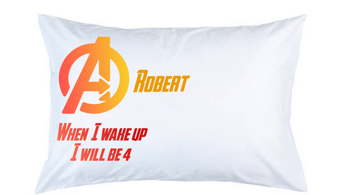 Personalised Avengers Pillow Case