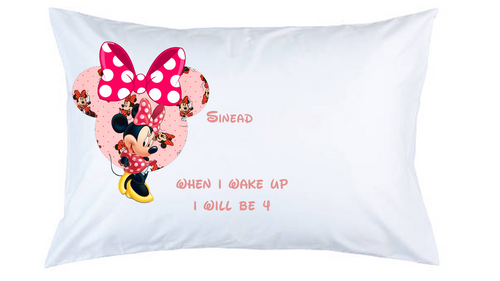 Personalised Minnie Mouse Pillow Case