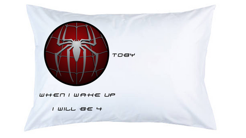 Personalised Spiderman Pillow Case