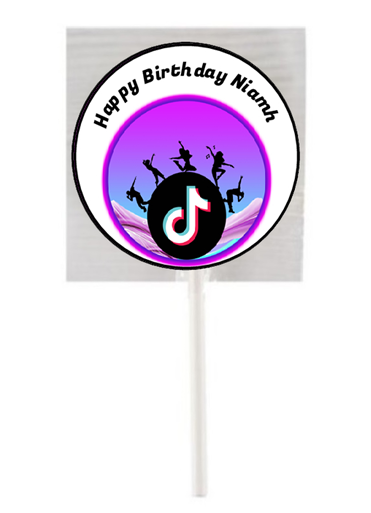 Personalised TikTok Lollipops (15 Pack)
