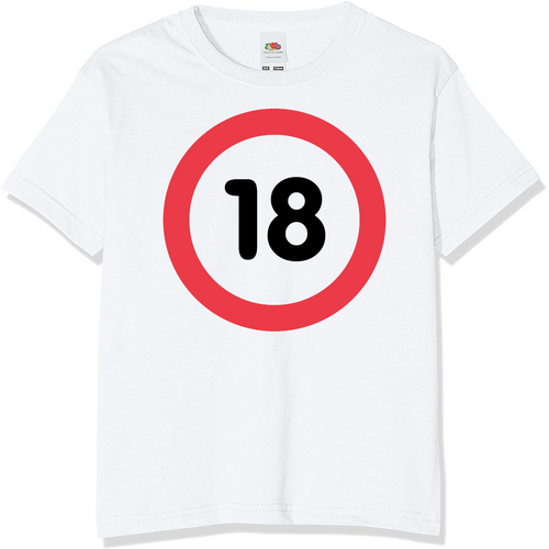 18 Speed Sign Birthday T-Shirt | Novelty Birthday T-Shirts