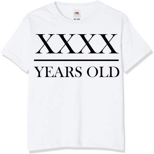 40 Roman Numerals Birthday T-Shirt | Novelty Birthday T-Shirts