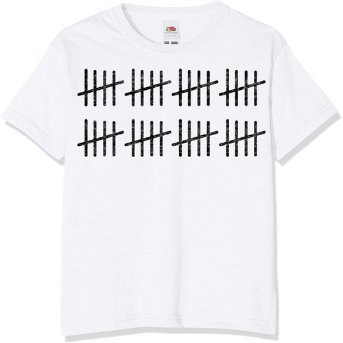 40 Year Old Tally Mark Birthday T-shirt | Novelty Birthday T-Shirts