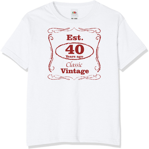 40 Year Old Vintage Birthday T-Shirt | Novelty Birthday T-Shirts